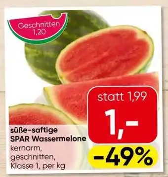 Eurospar süße-saftige SPAR Wassermelone Angebot