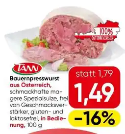 Eurospar Bauernpresswurst aus Österreich Angebot