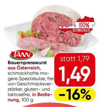 Eurospar Bauernpresswurst aus Österreich Angebot