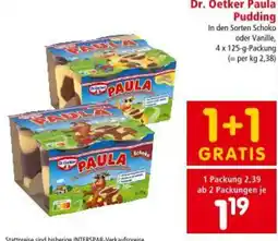 Interspar Dr. Oetker Paula Pudding Angebot