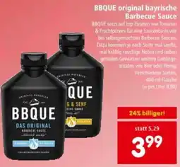 Interspar BBQUE original bayrische Barbecue Sauce Angebot