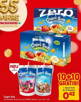 Interspar Capri Sun Fruchtsaftgetränk Angebot