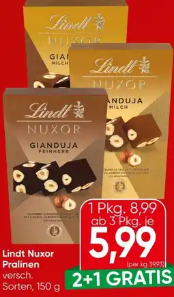 Eurospar Lindt Pralinen Nuxor Angebot