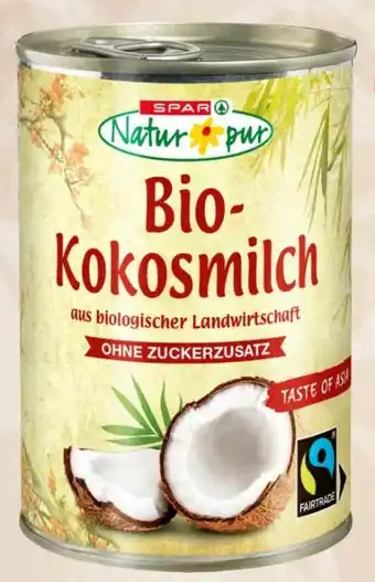 Spar Spar Natur pur Bio-Kokosmilch Angebot
