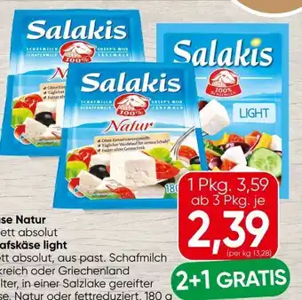 Spar Salakis Schafkäse Natur Angebot