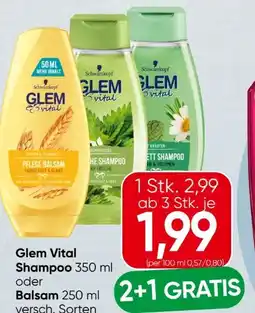 Spar Schwarzkopf Glem Vital Shampoo Angebot