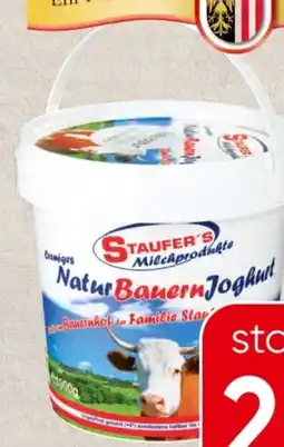 Spar Staufer’s Natur Bauernjoghurt Angebot