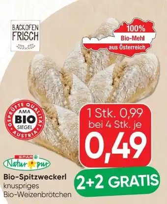 SPAR Gourmet Spar Natur pur Bio-Spitzweckerl Angebot