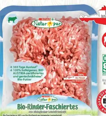 SPAR Gourmet Spar Natur pur Bio-Rinderfaschiertes Angebot