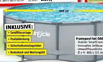 Bauhaus Funsicle Frame-Pool-Set Oasis Lap Pool Angebot