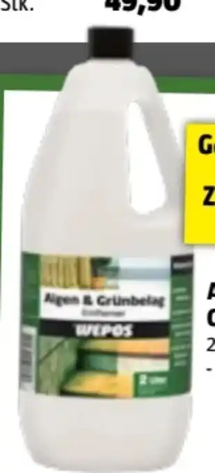 Bauhaus Wepos Algen-Grünbelagsentferner Angebot
