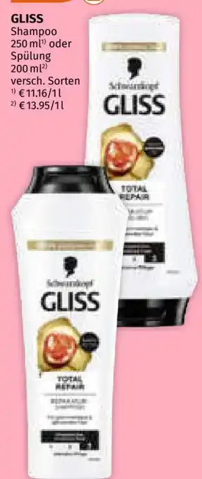 Müller Schwarzkopf Gliss Kur Shampoo Angebot