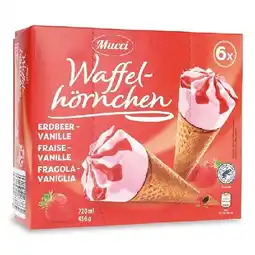 Hofer Waffelhörnchen Erdbeer-Vanille HOFER Angebot