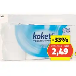 Hofer Toilettenpapier 3-lagig, 220 Blatt HOFER Angebot