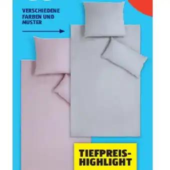 Hofer Leinen-Mix-Bettwäsche versch. Farben und Muster HOFER Angebot