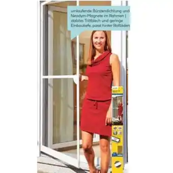 Hellweg Fliegengittertür „Premium“ 100x215 cm anthrazit 249635 HELLWEG Angebot