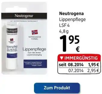 dm Neutrogena Lippenpflege LSF4 Angebot