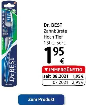 dm Dr.Best Zahnbürste Hoch-Tief Angebot
