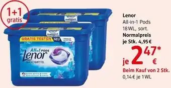 dm Lenor All-In-1 Pods Angebot