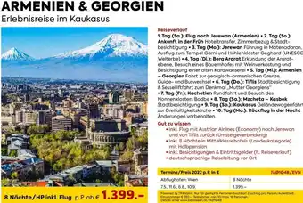 Billa Armenien & Georgien Erlebnisreise Im Kaukasus Angebot