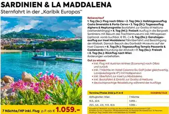 Billa Sardinien & La Maddalena Sternfahrt In Der Karibik Europas Angebot