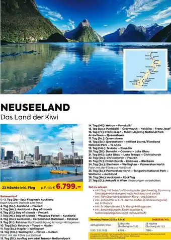 Billa Neuseeland Das Land Der Kiwi Angebot