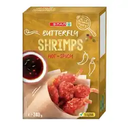 Spar Butterfly Shrimps, Garlic&Herbs, Hot&Spicyps oder Tempura Shrimps Sweet Chili SPAR Angebot