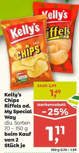 ADEG Kelly's Chips Riffels od. My Special Way Angebot
