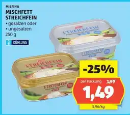 Hofer MILFINA MISCHFETT STREICHFEIN Angebot