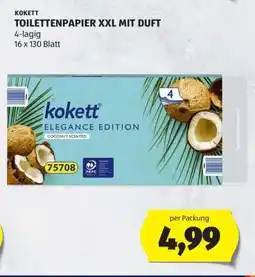 Hofer KOKETT TOILETTENPAPIER XXL MIT DUFT Angebot