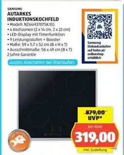Hofer SAMSUNG AUTARKES INDUKTIONSKOCHFELD Angebot