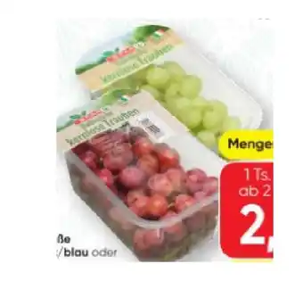 SPAR Gourmet Fruchtig-süße Trauben rot/blau oder weiß kernlos SPAR Gourmet Angebot