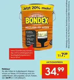 Hellweg BONDEX Holzlasur Angebot