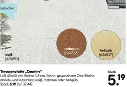 Hellweg Terassenplatte Country Angebot
