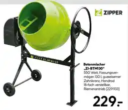 Hellweg ZIPPER Betonmischer ZI-BTM130 Angebot