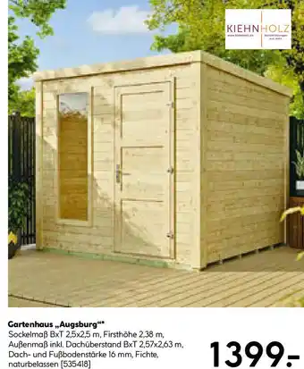 Hellweg Gartenhaus Augsburg Angebot