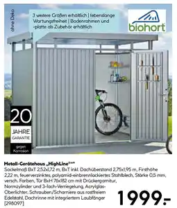Hellweg Metall-Gerätehaus HighLine Angebot