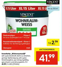 Hellweg VINCENT Innenfarbe Wohnraumweiß Angebot