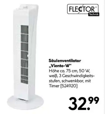 Hellweg Säulenventilator Viento-W Angebot