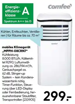 Hellweg Comfee mobiles Klimagerät MPPH-08CRN7 Angebot