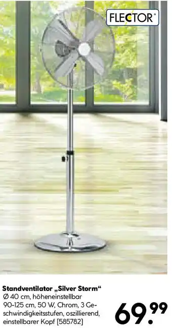 Hellweg Standventilator Silver Storm Angebot