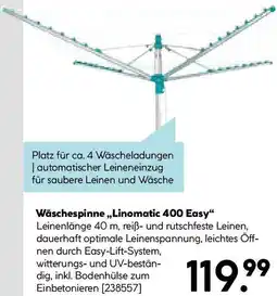 Hellweg Wäschespinne Linomatic 400 Easy Angebot