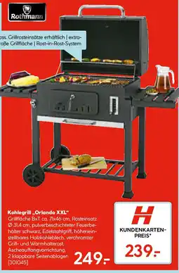 Hellweg Rothmann Kohlegrill Orlando XXL Angebot