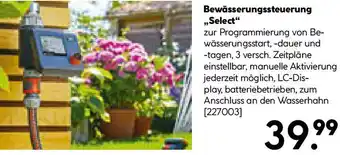 Hellweg Bewässerungssteuerung Select Angebot