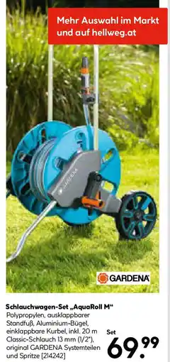 Hellweg GARDENA Schlauchwagen-Set AquaRoll M Angebot