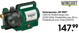 Hellweg WINGART Gartenpumpe,,GP 1250 Angebot