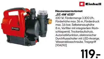 Hellweg Einhell Hauswasserautomat CC-AW 6333 Angebot