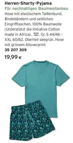 Tchibo Eduscho Herren-Shorty-Pyjama Angebot