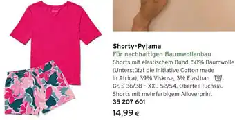 Tchibo Eduscho Shorty-Pyjama Angebot