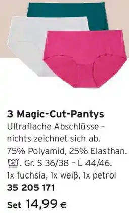 Tchibo Eduscho 3 Magic-Cut-Pantys Angebot